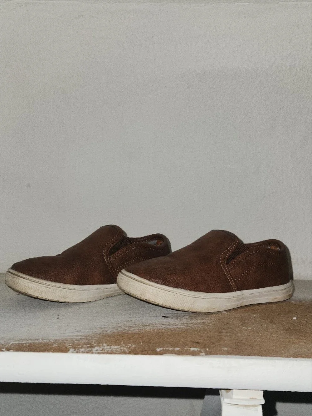 Size 10 Toddler Simple Joys by Carter's Slip-On Casual Sneakers in Brown